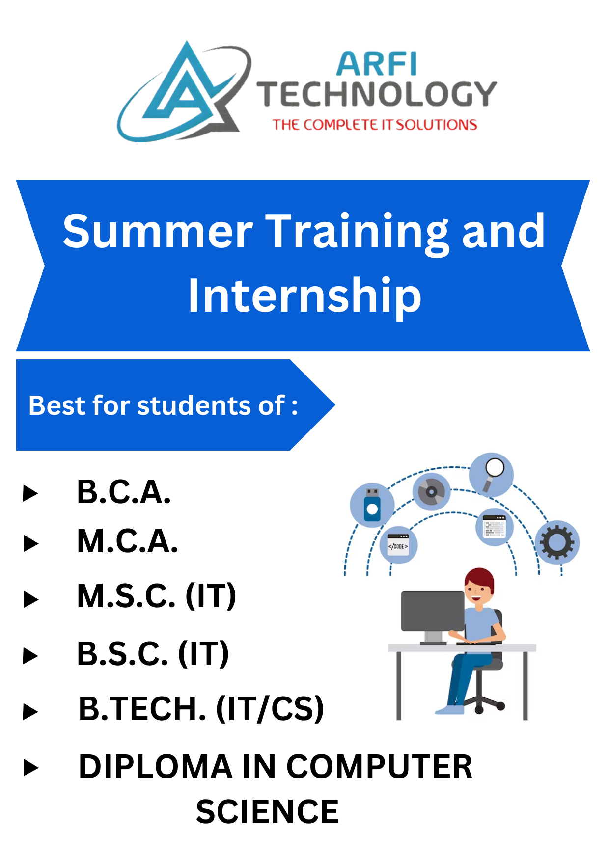 Summer Training  and Internship for All Technical & Non Technical  Students 